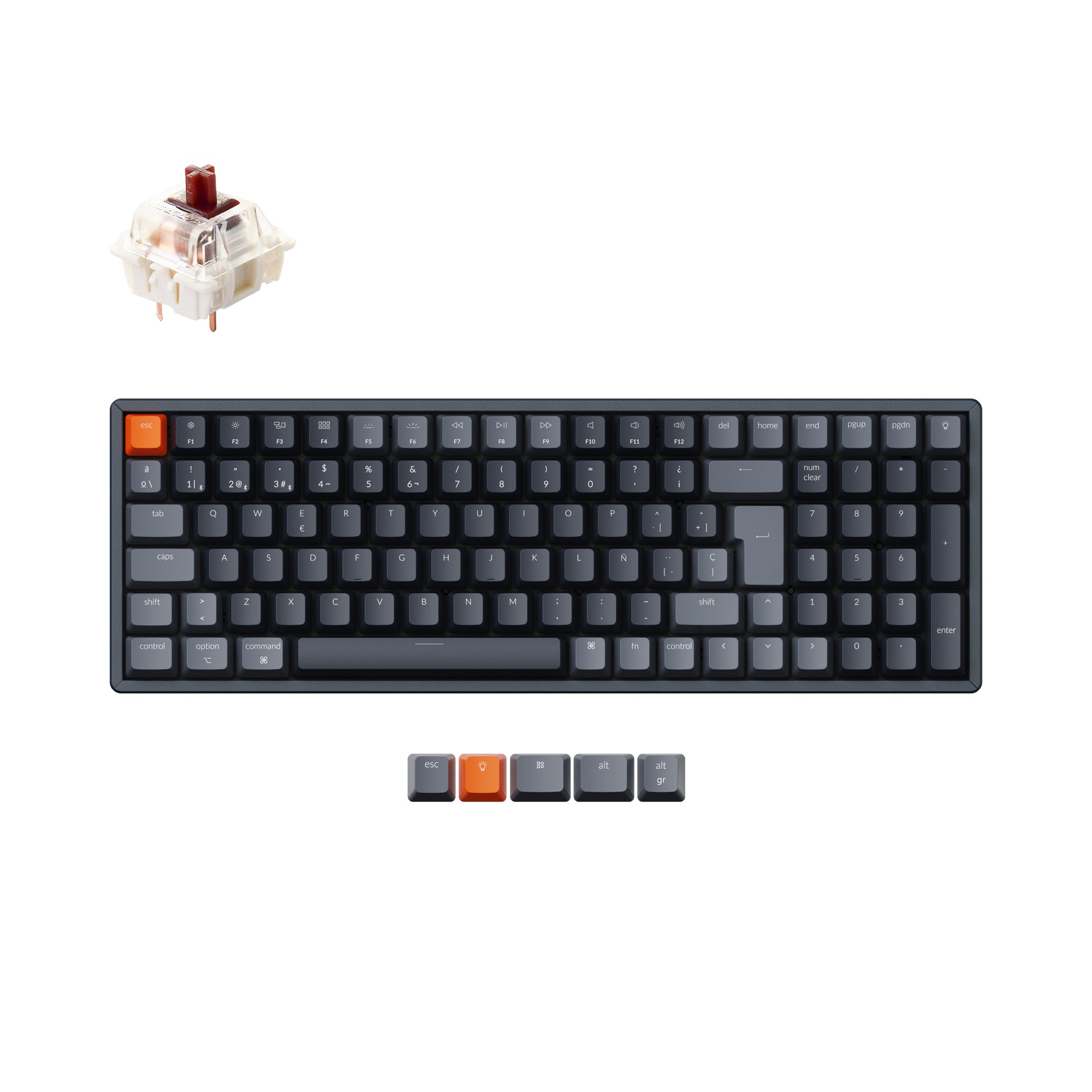 Keychron K4 Wireless Mechanical Keyboard （Spanish ISO - ES Layout) - Version 2