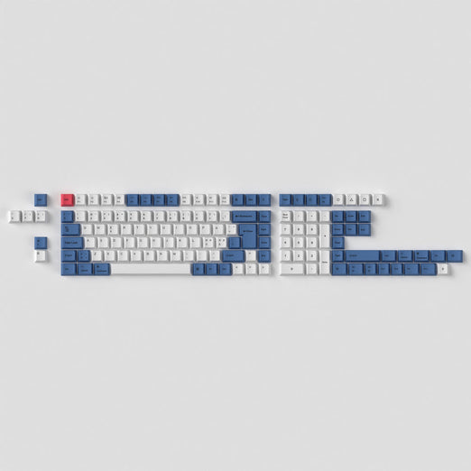 ISO Cherry Profile Dye-Sub PBT volledige set keycap-set - modern blauw