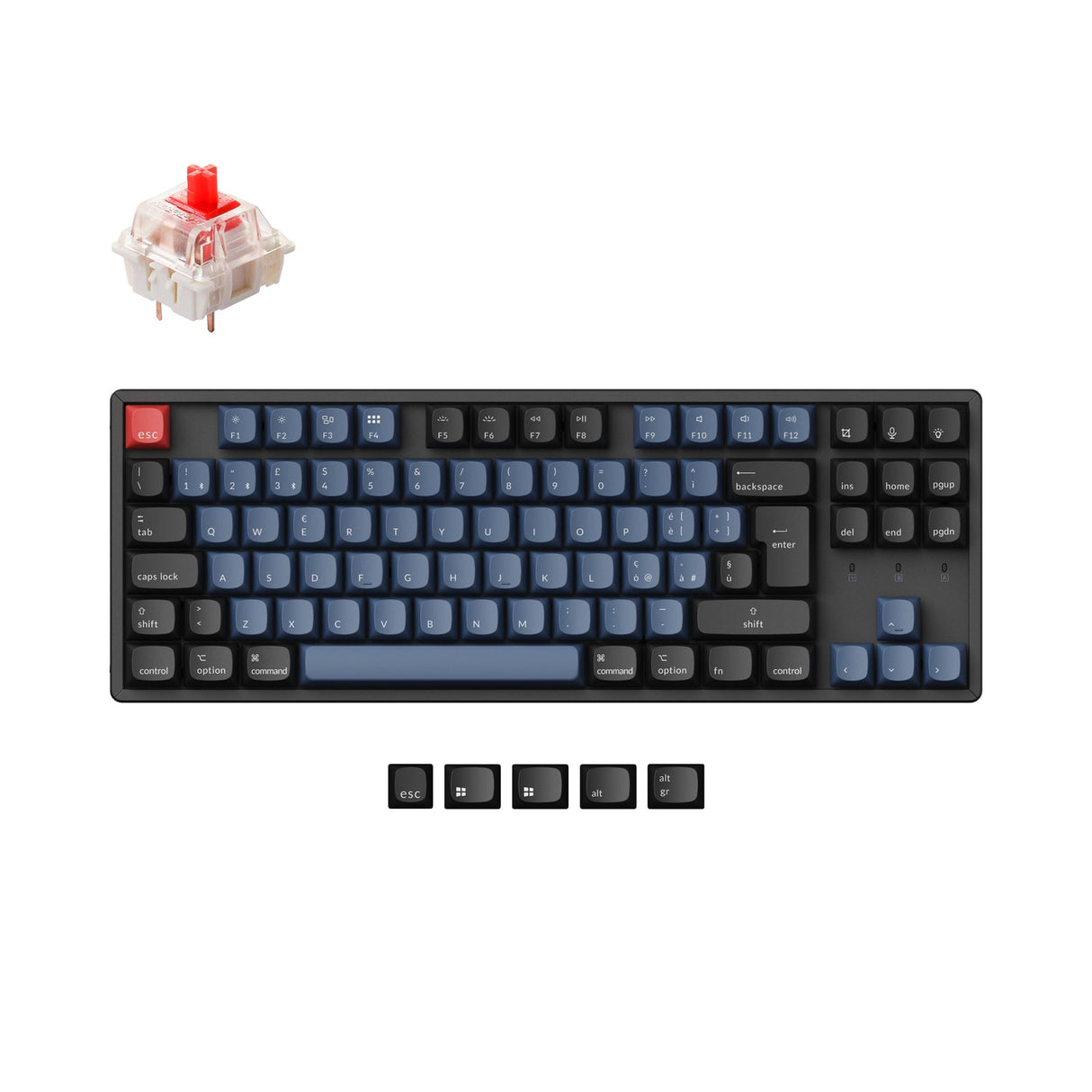 Keychron K8 Pro QMK/VIA Wireless Mechanical Keyboard ISO Layout Collection