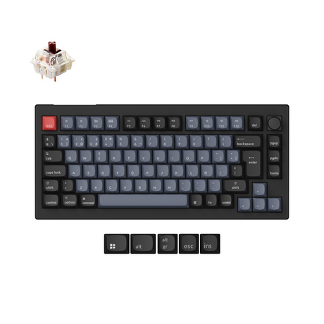 Keychron V1 Max QMK Wireless Custom Mechanical Keyboard ISO Layout Collection