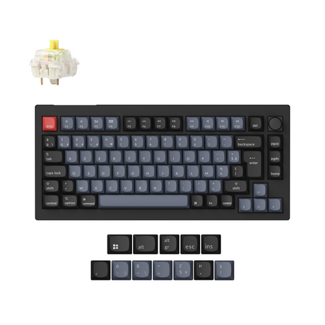 Keychron V1 Max QMK Wireless Custom Mechanical Keyboard ISO Layout Collection