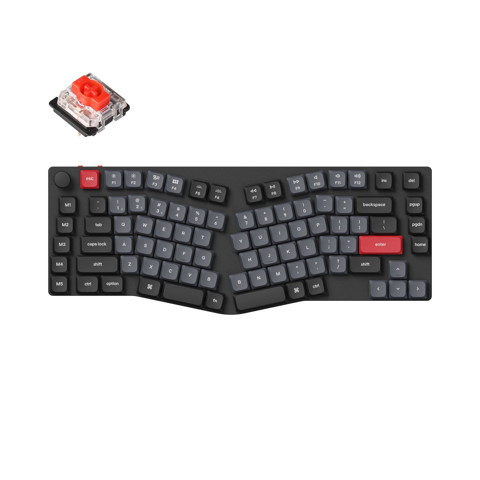 Keychron K15 Pro (Alice Layout) QMK/VIA Wireless Custom Mechanical Keyboard(US ANSI Keyboard)