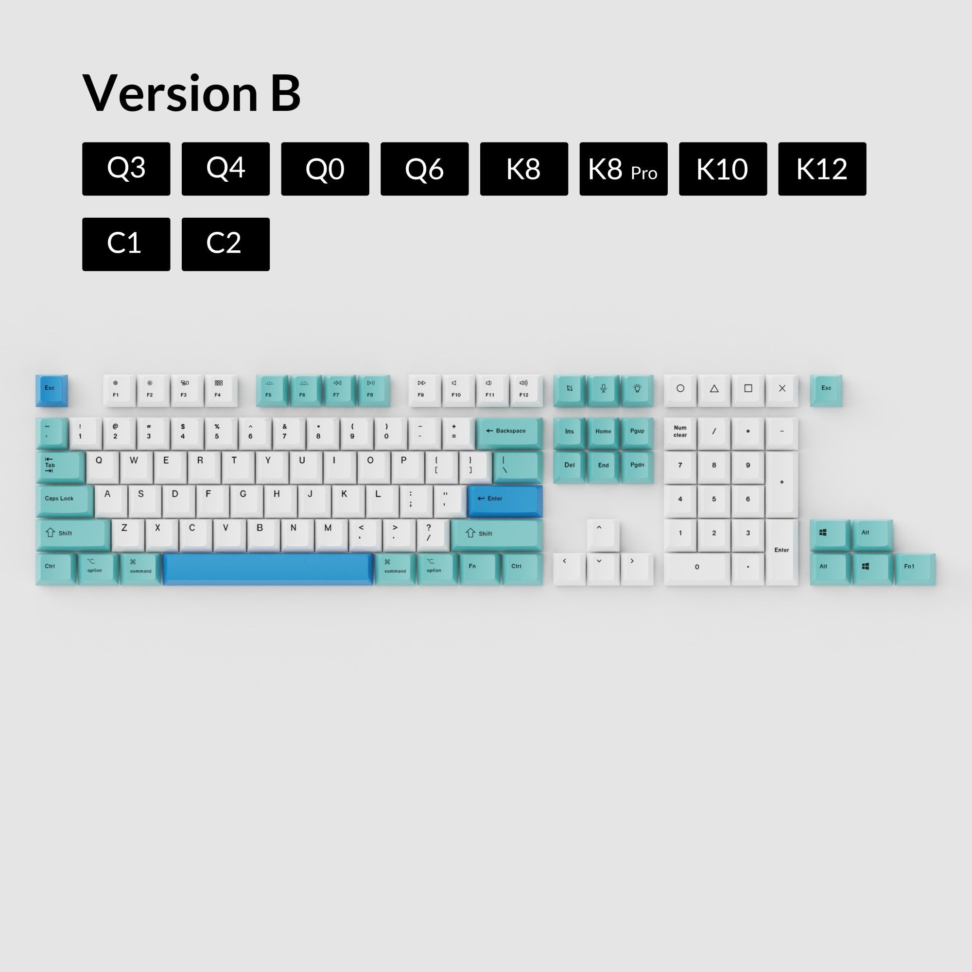 OEM Dye-Sub PBT-sleutelkapset - Ijsberg