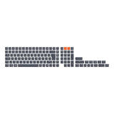 Laag profiel ISO ABS volledige set keycap-set