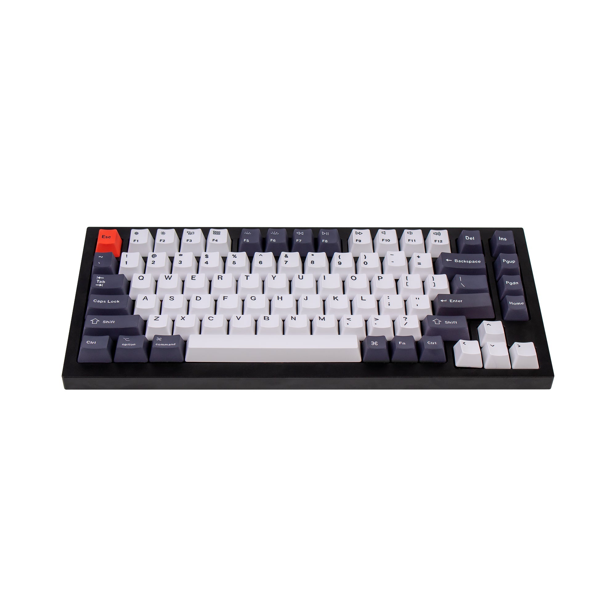 OEM Dye-Sub PBT Keycap Set - Blauwachtig Zwart Wit